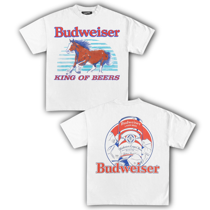 BUDWEISER KING OF BEERS VINTAGE 1986 TEE (Double Sided)