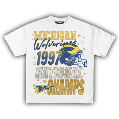 WOLVERINES VINTAGE 1997 NATIONAL CHAMPS TEE