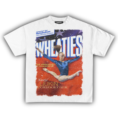 WHEATIES NASTIA LIUKIN 2008 VINTAGE TEE