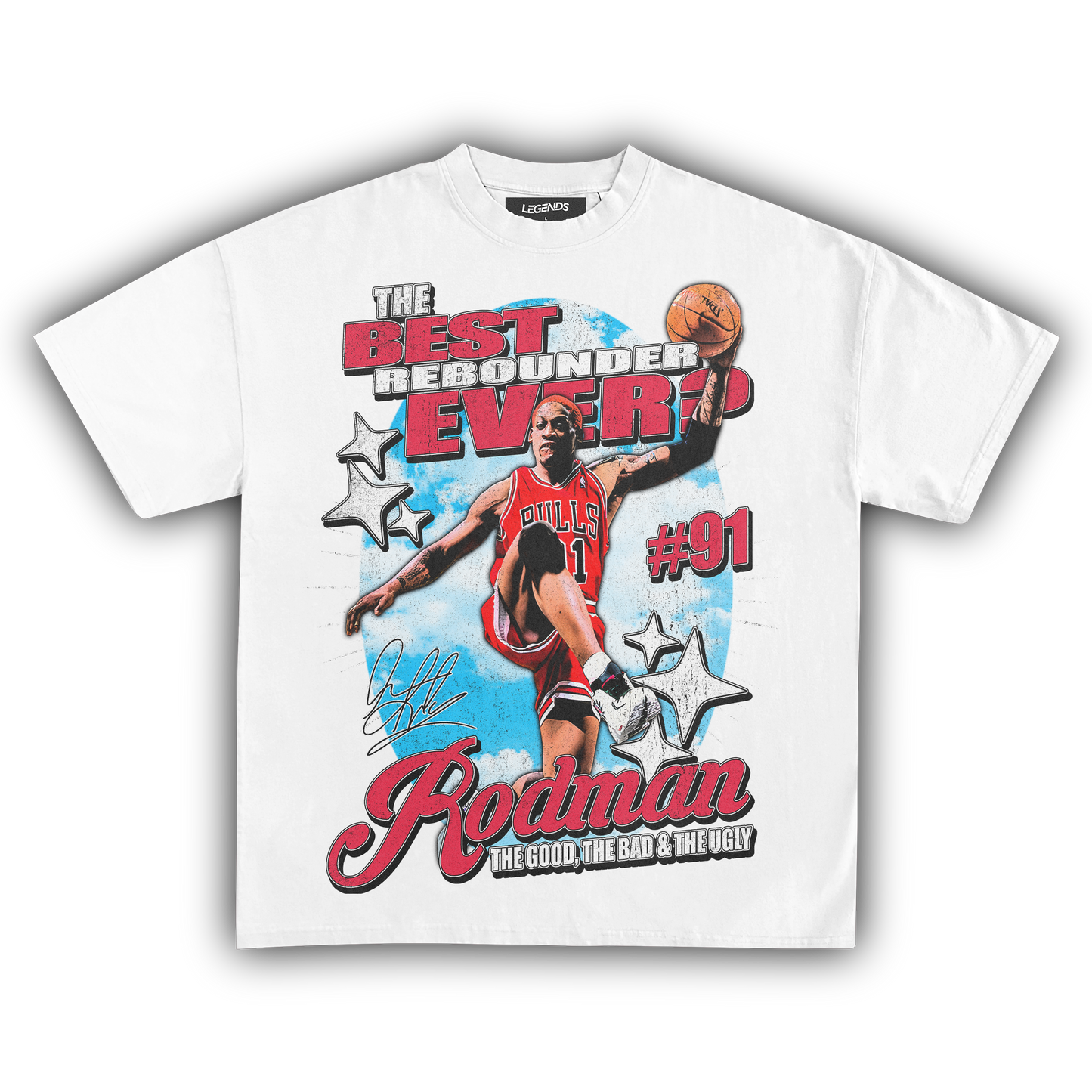 DENNIS RODMAN BEST REBOUNDER EVER TEE