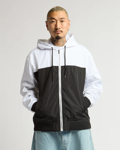 WINDBREAKER JACKET (White x Black)