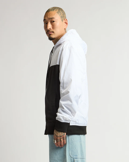 WINDBREAKER JACKET (White x Black)