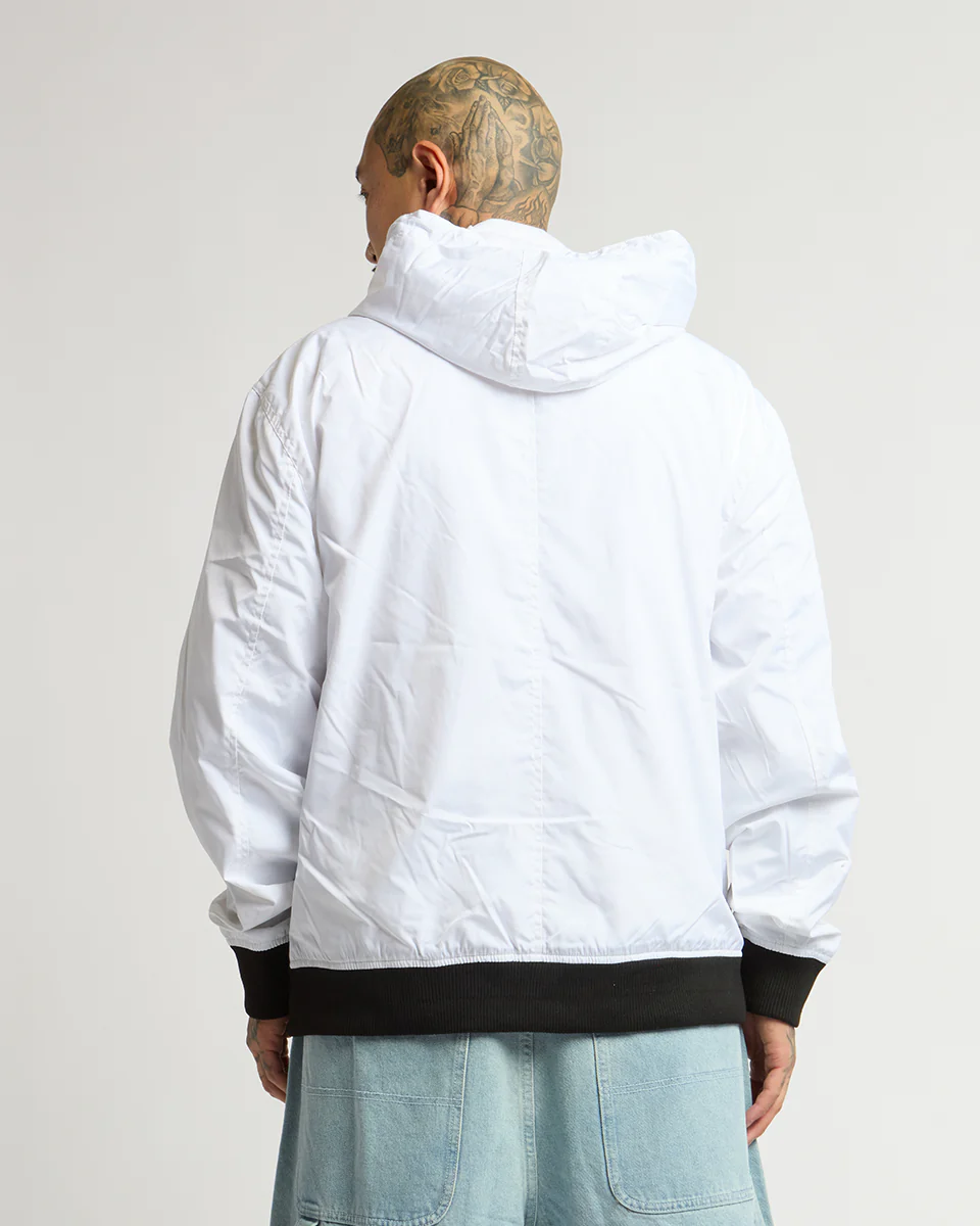 WINDBREAKER JACKET (White x Black)