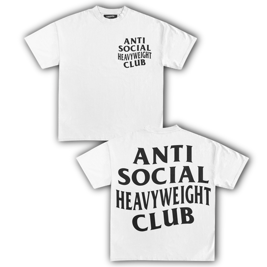 ANTI SOCIAL HEAVYWEIGHT CLUB TEE (BLACK TEXT)