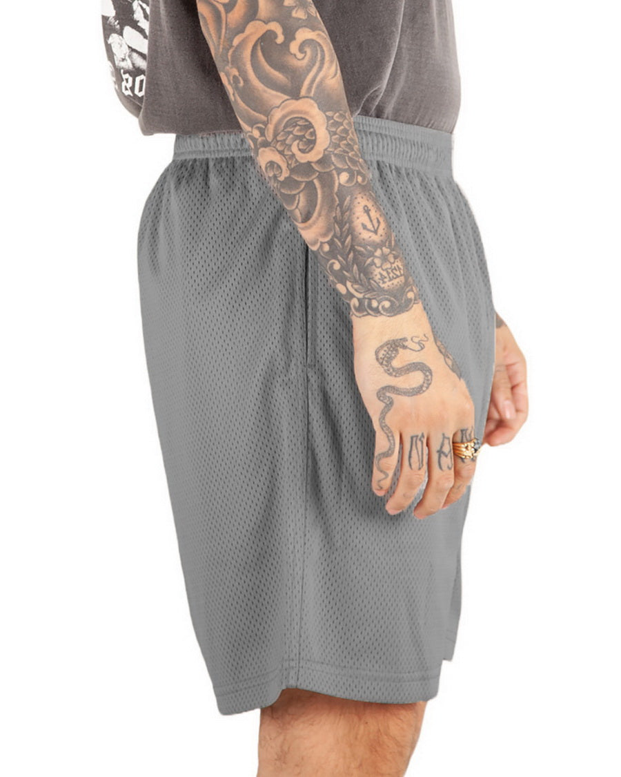 MESH TRACK SHORTS - SMOKE GREY