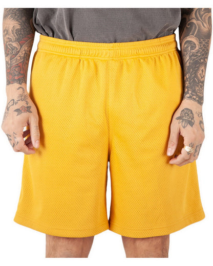 MESH TRACK SHORTS - GOLD