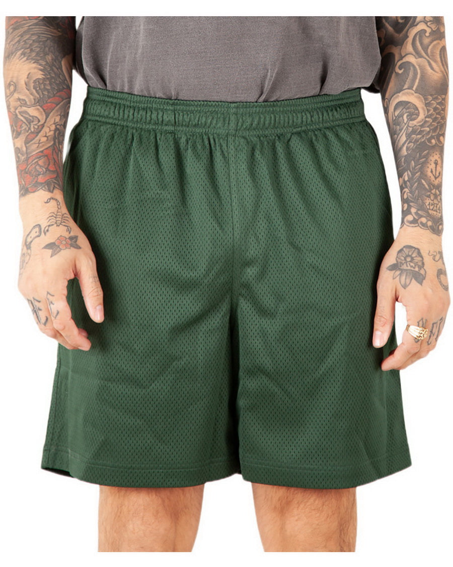 MESH TRACK SHORTS - GREEN