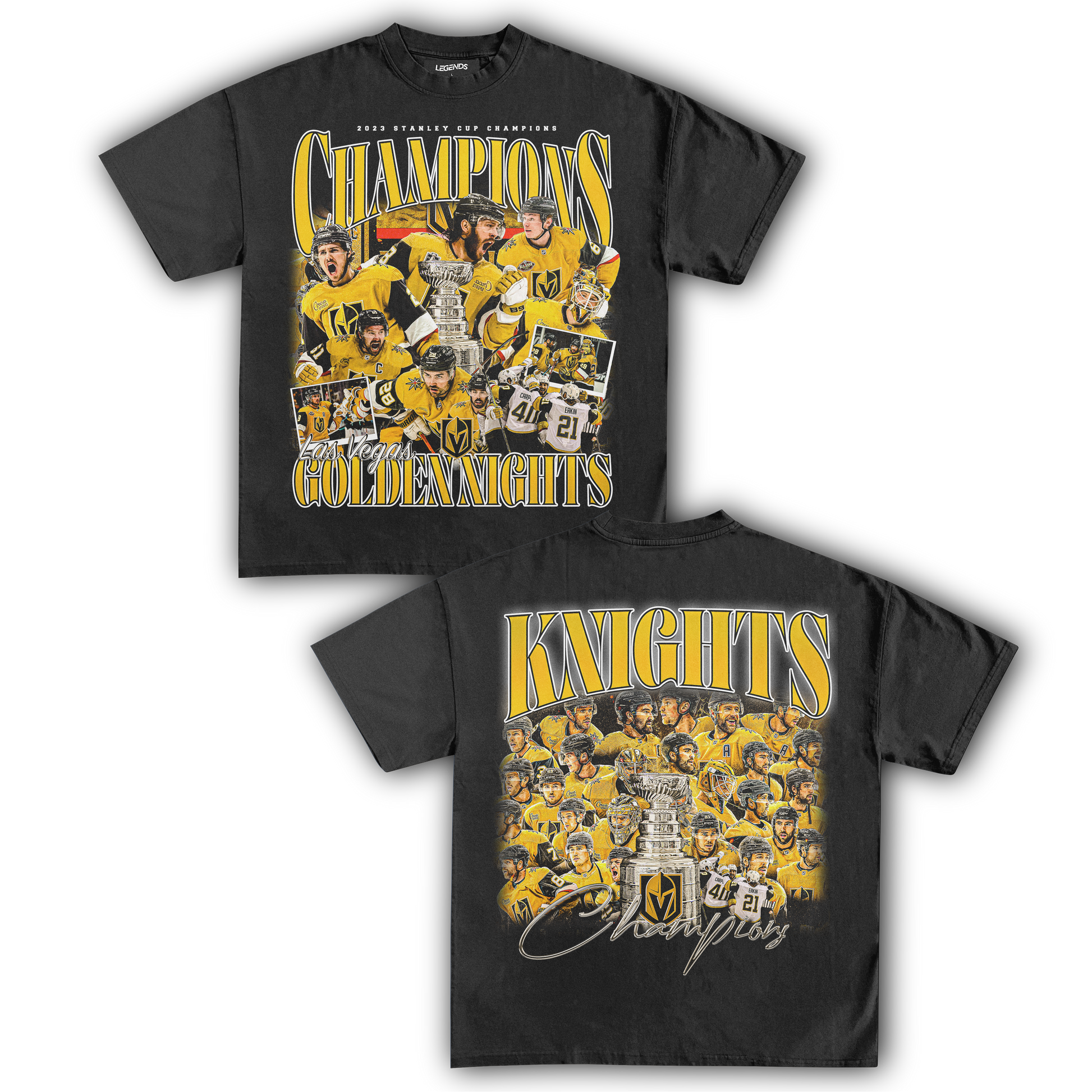 t shirt goldener handschuh GOLDEN KNIGHTS CHAMPIONS TEE (Double Sided)
