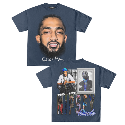 Nipsey Hussle Big Face Tee Vintage Heavyweight T Shirt Legends Heavyweight Tees