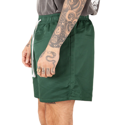 ATHLETIC SHORTS - MOSS GREEN