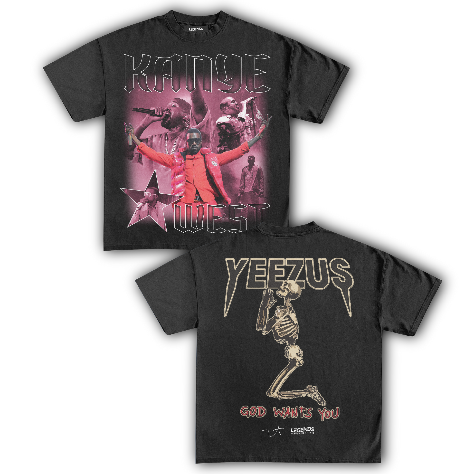 Yeezus Tour Shirt - Kanye West Merchandise T-Shirt, Heavy Cotton Tee