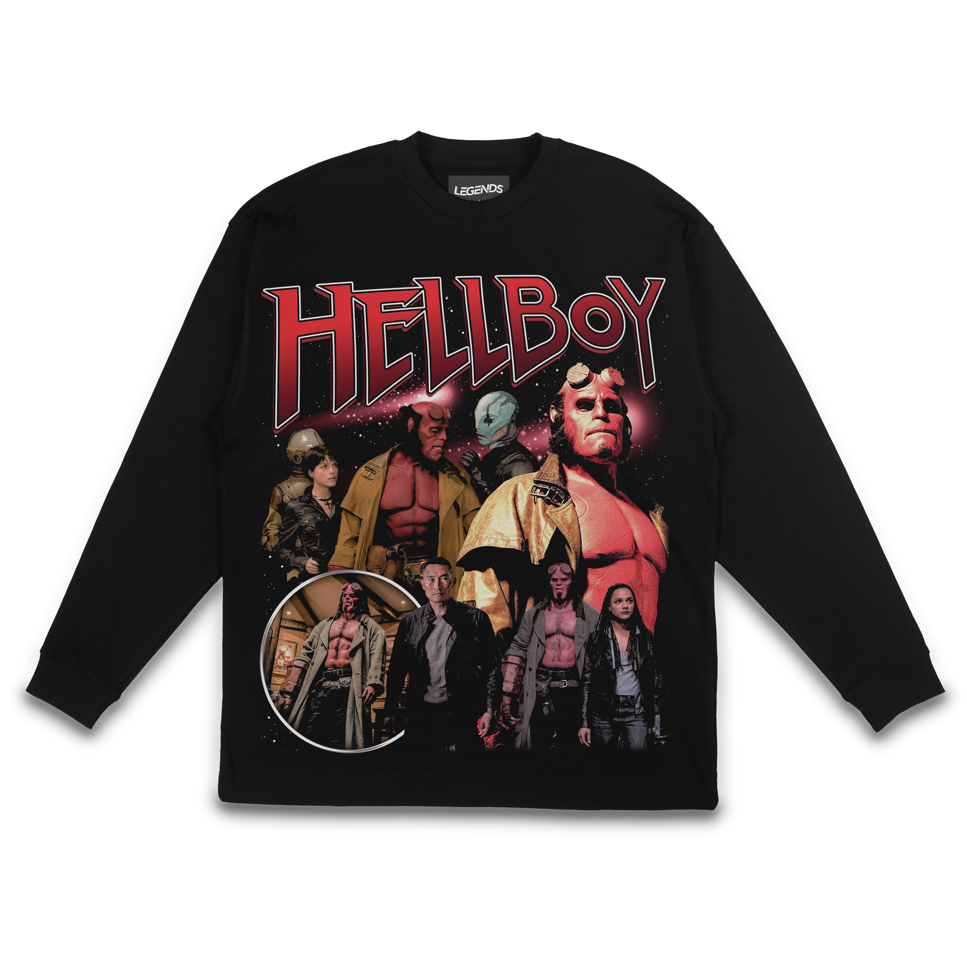 Hellboy Tee » Long Sleeve Shirts » Vintage Heavyweight T Hellboy Tee » Long Sleeve Shirts » Vintage Heavyweight T