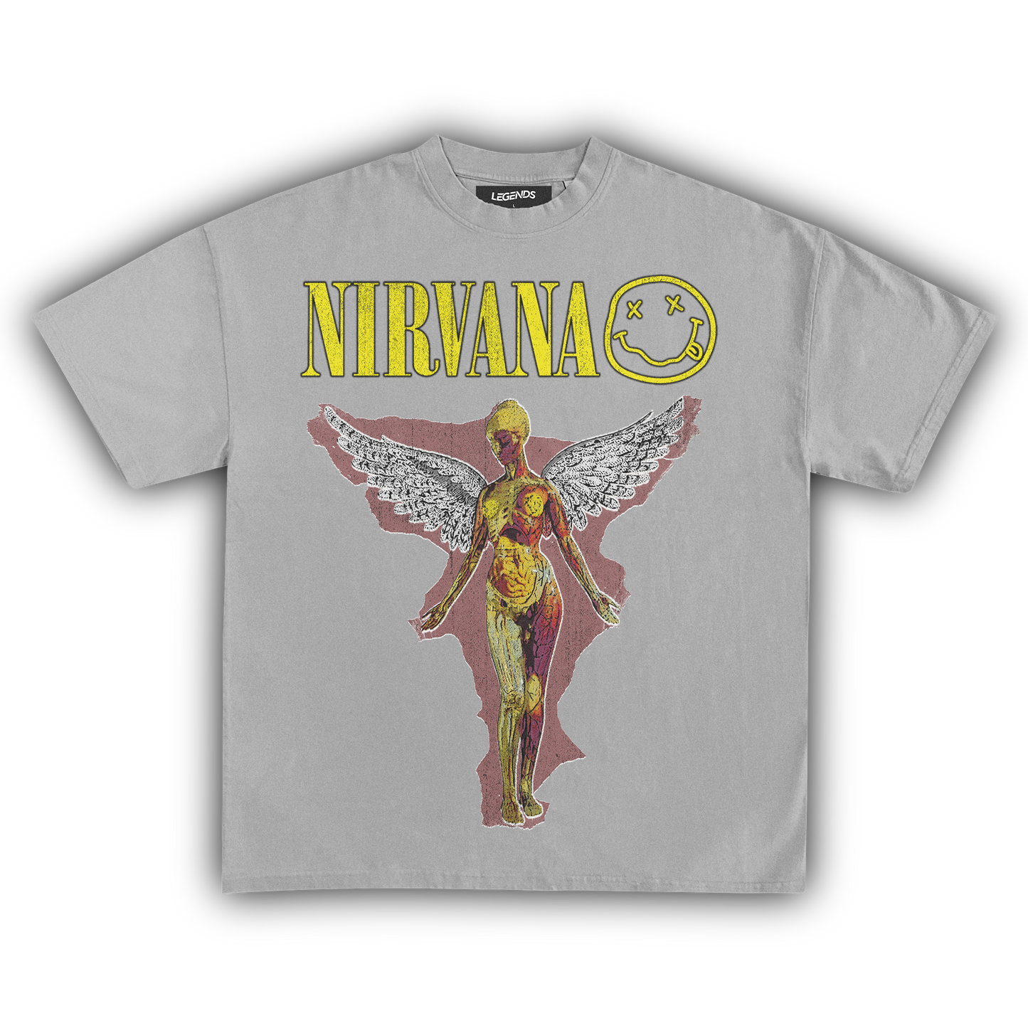 Nirvana Tee Vintage Heavyweight T Shirt Legends Heavyweight Tees