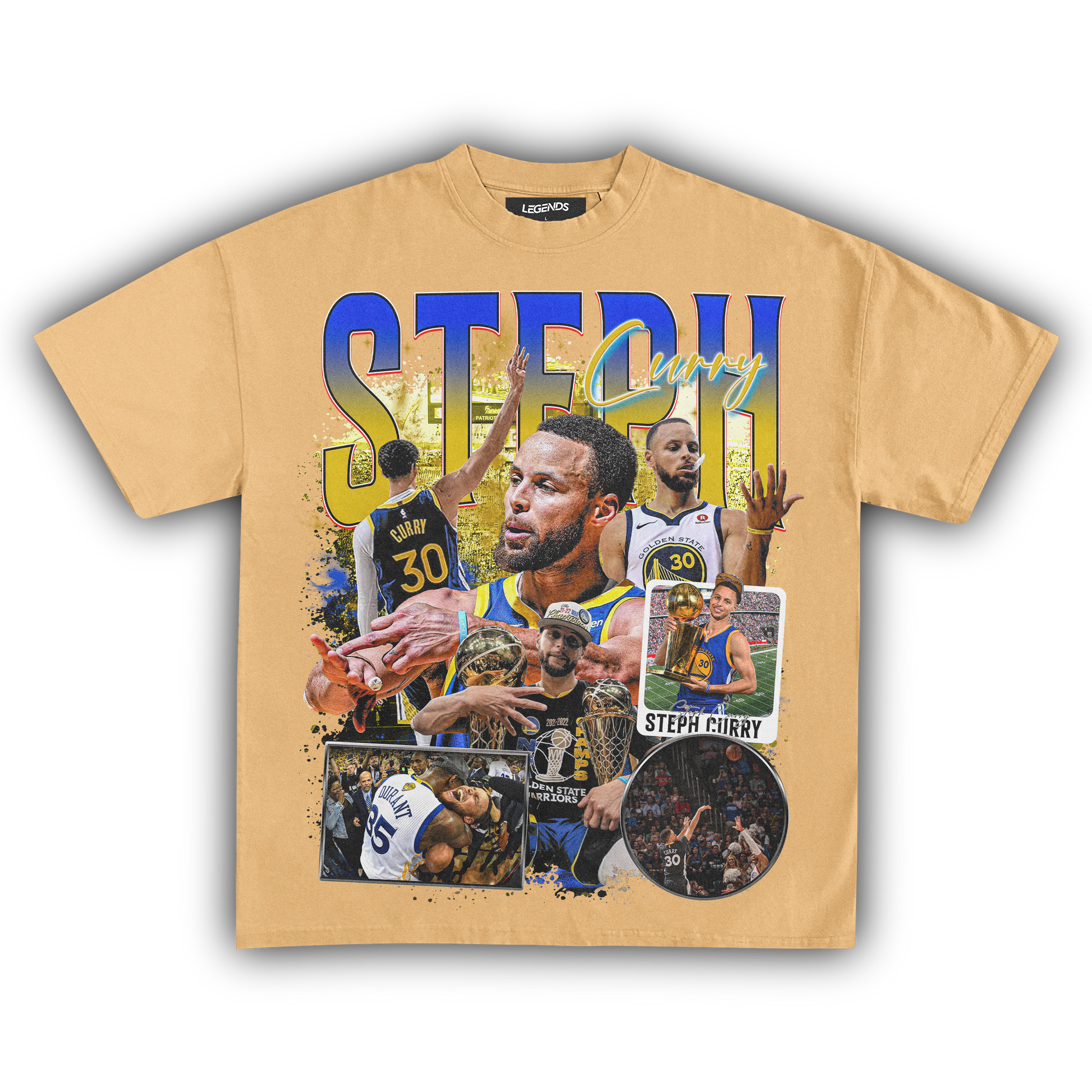 Steph Curry Tee Golden State Warriors Vintage Heavyweight T Shirt Legends Heavyweight Tees