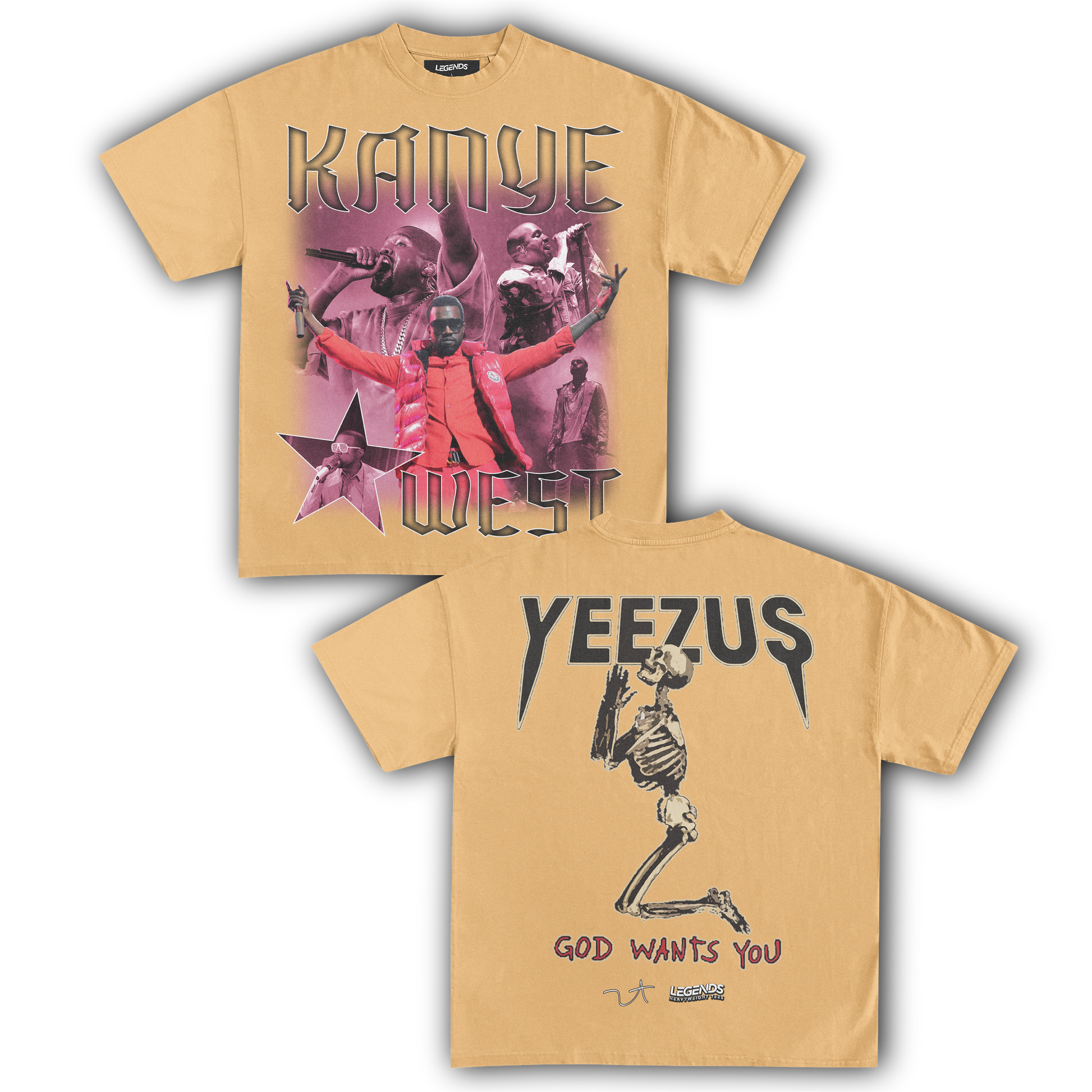 Yeezus Tour Shirt - Kanye West Merchandise T-Shirt, Heavy Cotton Tee