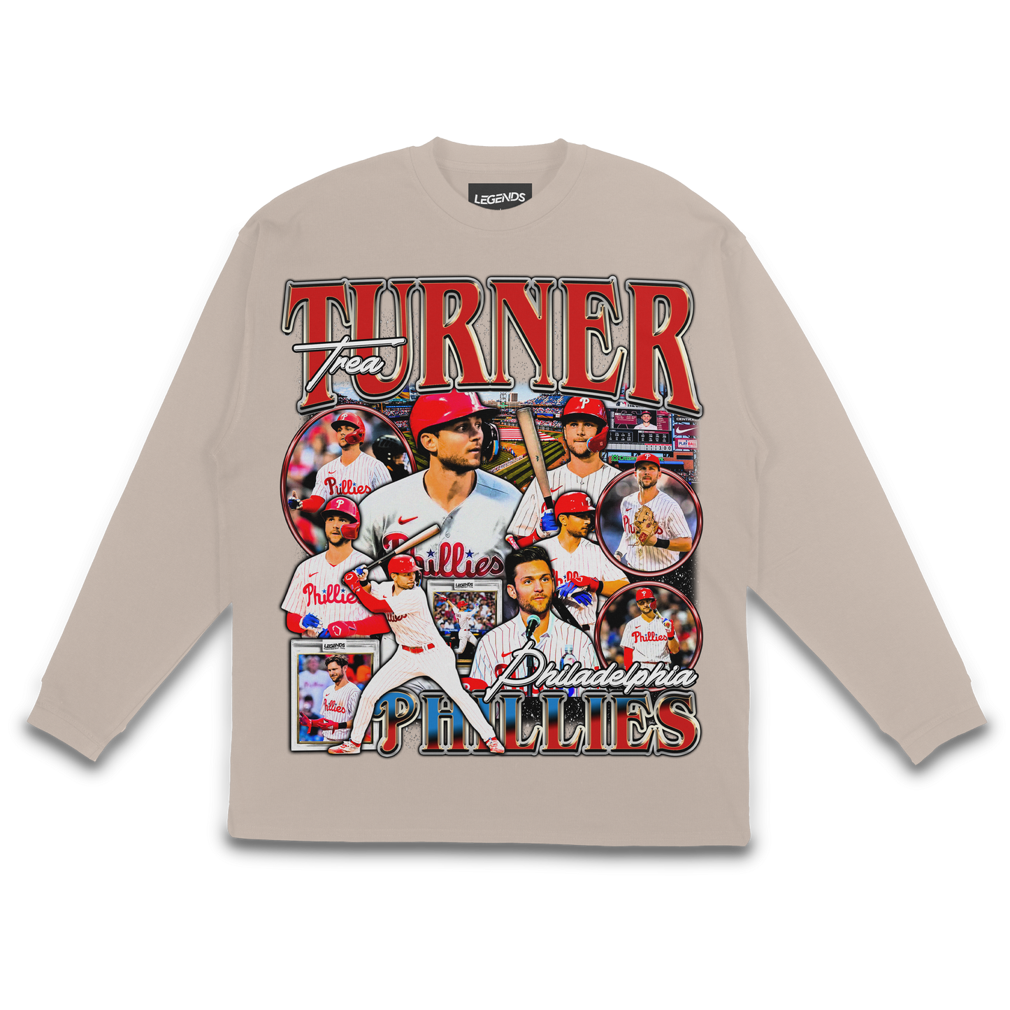 TREA TURNER PHILLIES LONG SLEEVE TEE