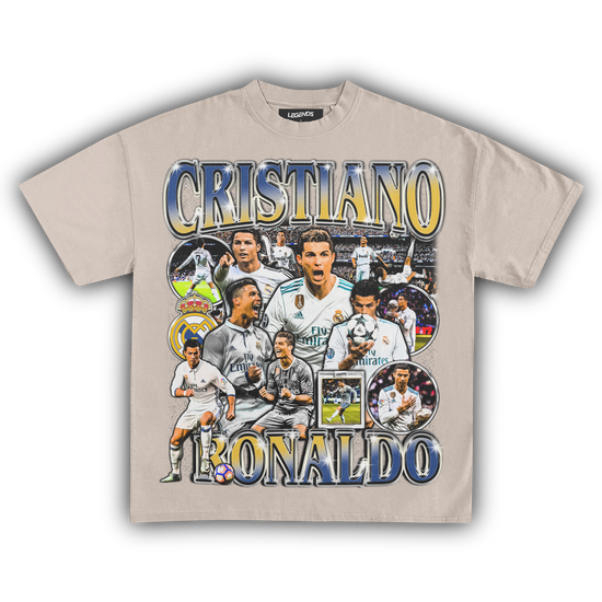 Cristiano Ronaldo Tee » Soccer Collection » Vintage Heavyweight T-Shirt â Legends Heavyweight Tees