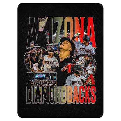 ARIZONA DIAMONDBACKS BASEBALL BLANKET