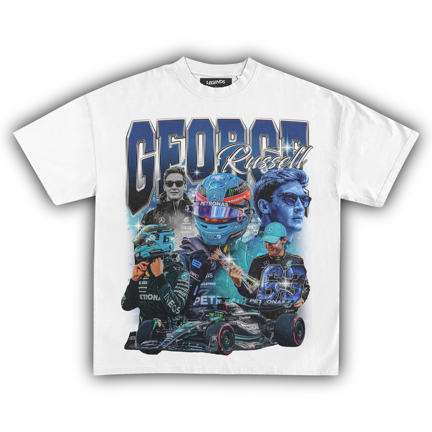 GEORGE RUSSELL MERCEDES TEE