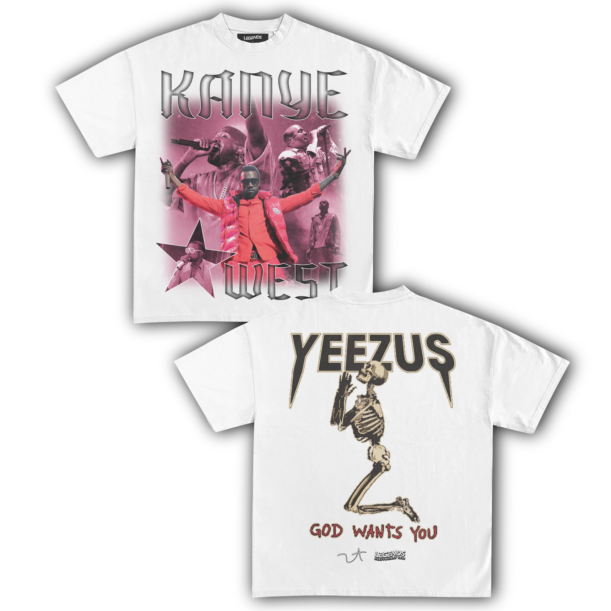 Kanye West Yeezus Tee » Vintage Heavyweight T-Shirt – Legends Kanye West Yeezus Tee » Vintage Heavyweight T-Shirt – Legends